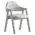 Art Deco Padded Arm Chair Olive Green - Thumbnail 7