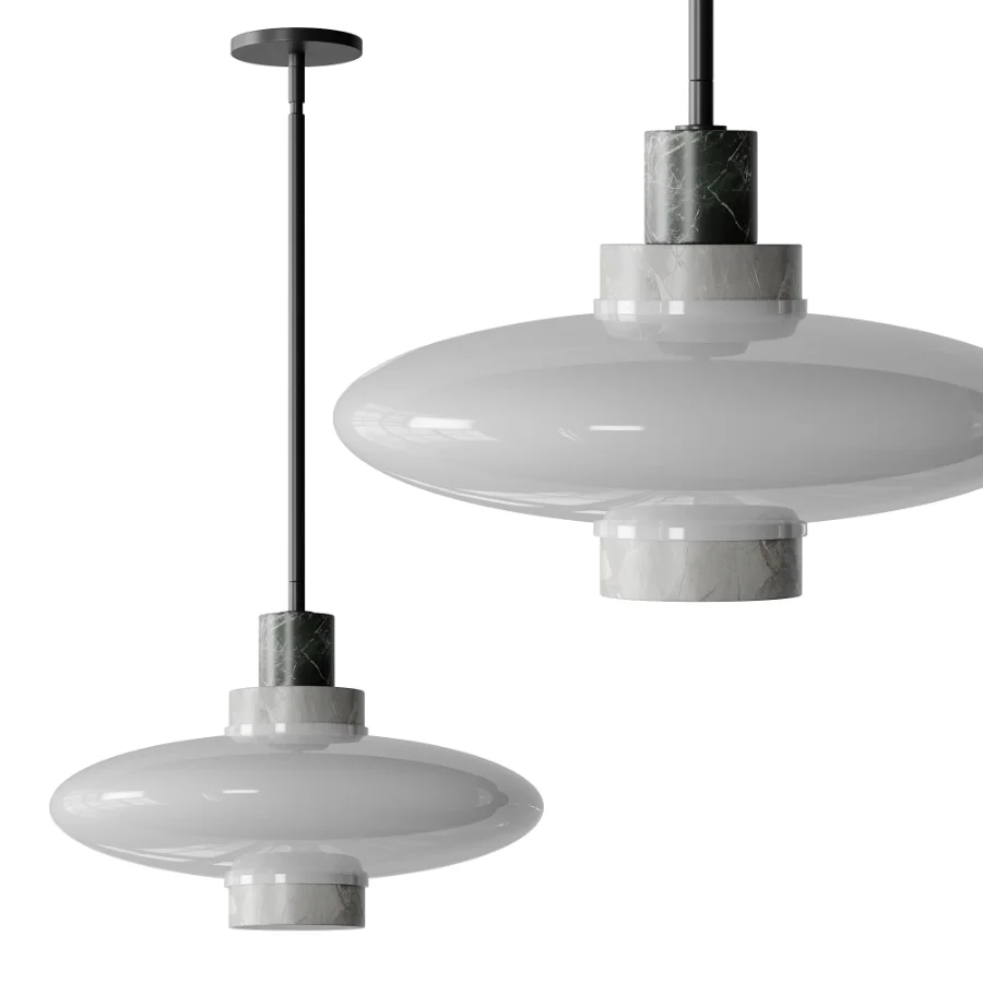 Virgo Contrast Marble Pendant Light Image 7