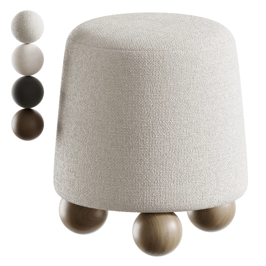 Wakonda Black pouf Image 5