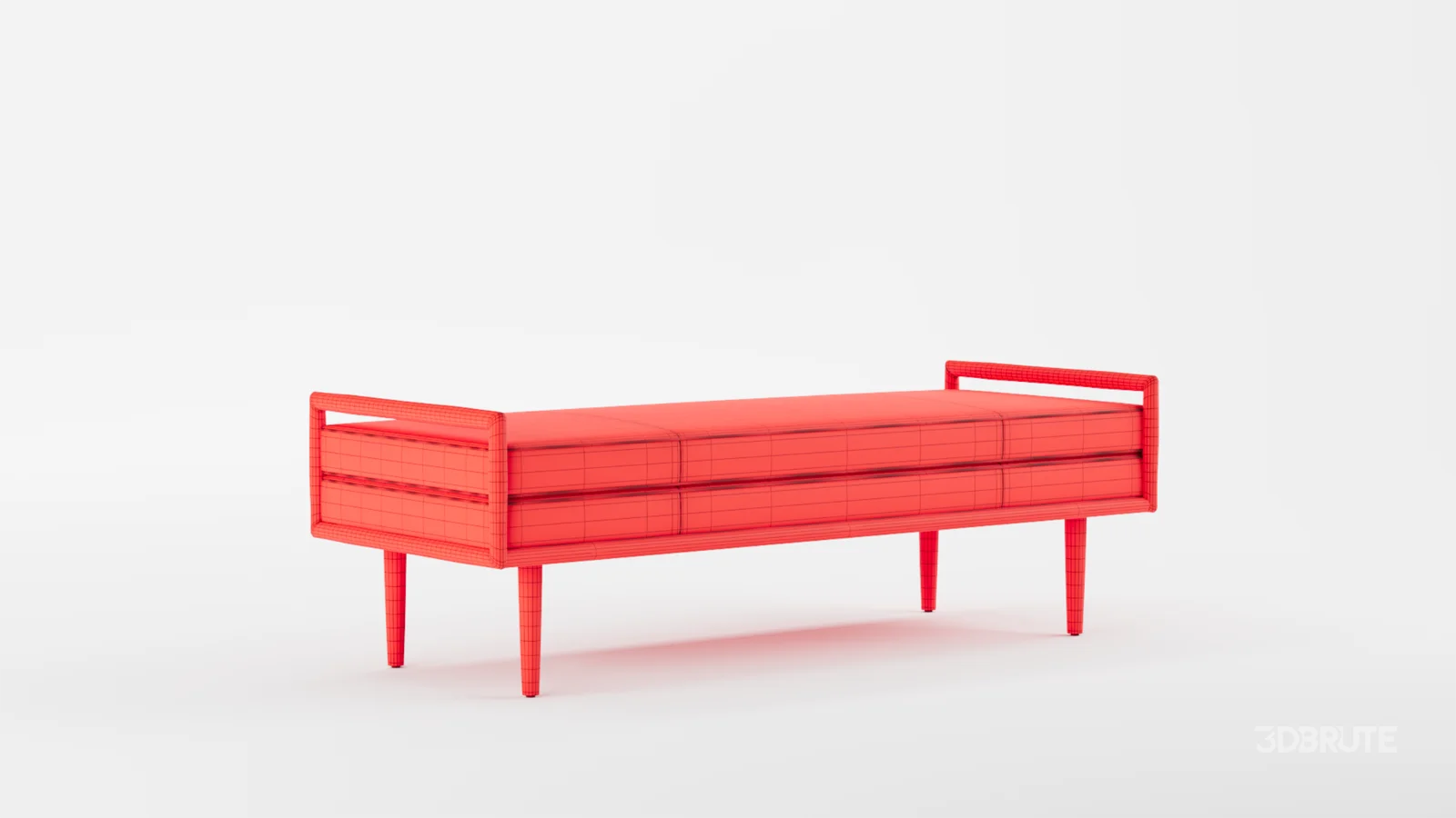 West Elm Nico Leather Bench Image 10