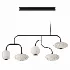 Olev Astrelle Blown Glass 5 Sphere Pendant Lamp - Thumbnail 1