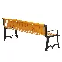 6 Foot Contour Slatted Thermoplastic Buddy Bench - Thumbnail 6