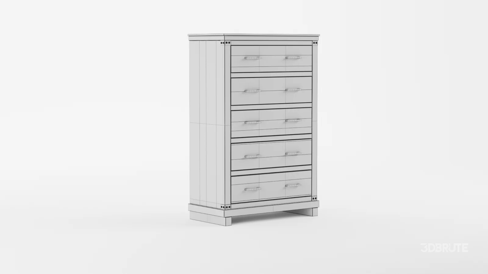 Becklynn Farmhouse 5 – Drawers Dresser Organizer Image 9