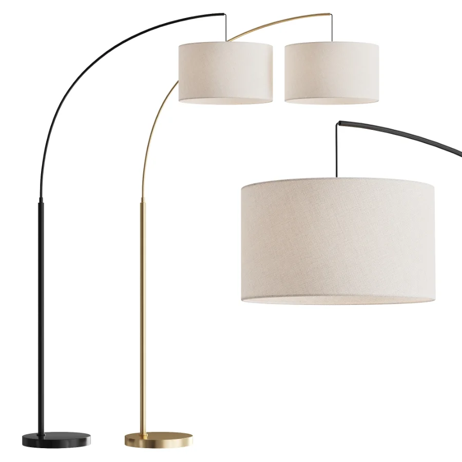 360 Lighting Cora Arc Floor Lamp Image 1
