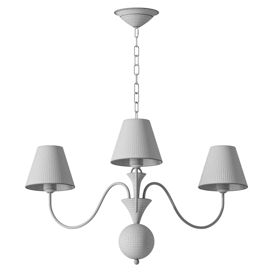 Micahell Capiz Shell Branch Chandelier 3 heads Image 2