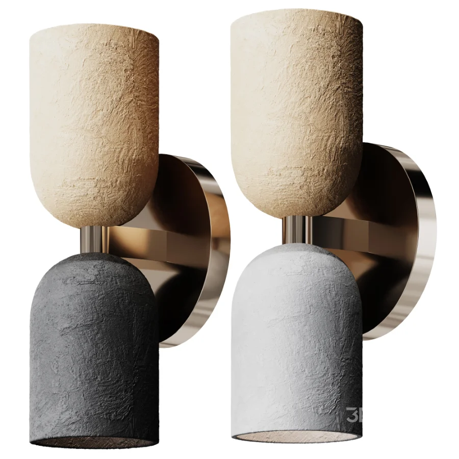 Ceramic Up Down Wall Sconce Image 1
