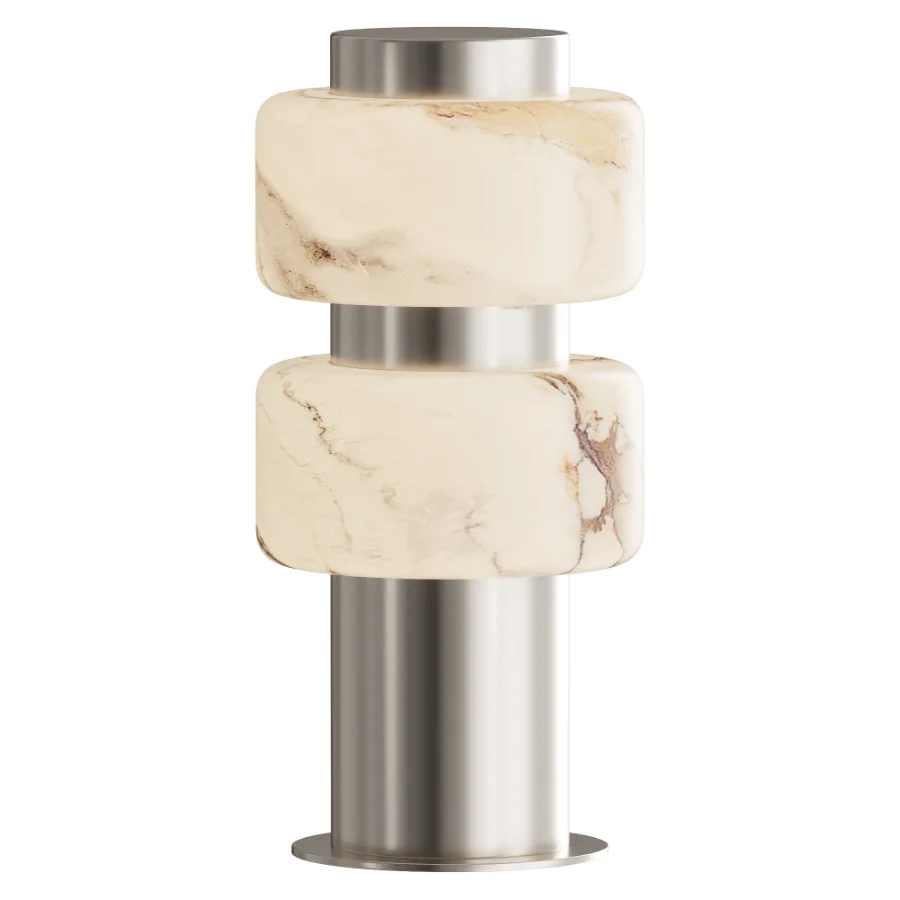 Double Alabaster Table Lamp ARCADIA70 Duo Image 1