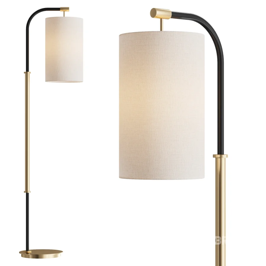 Possini Euro Sausalito Downbridge Floor Lamp Image 1