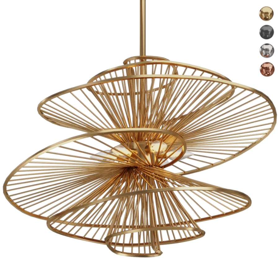 Ribbon Swirl Chandelier Image 8