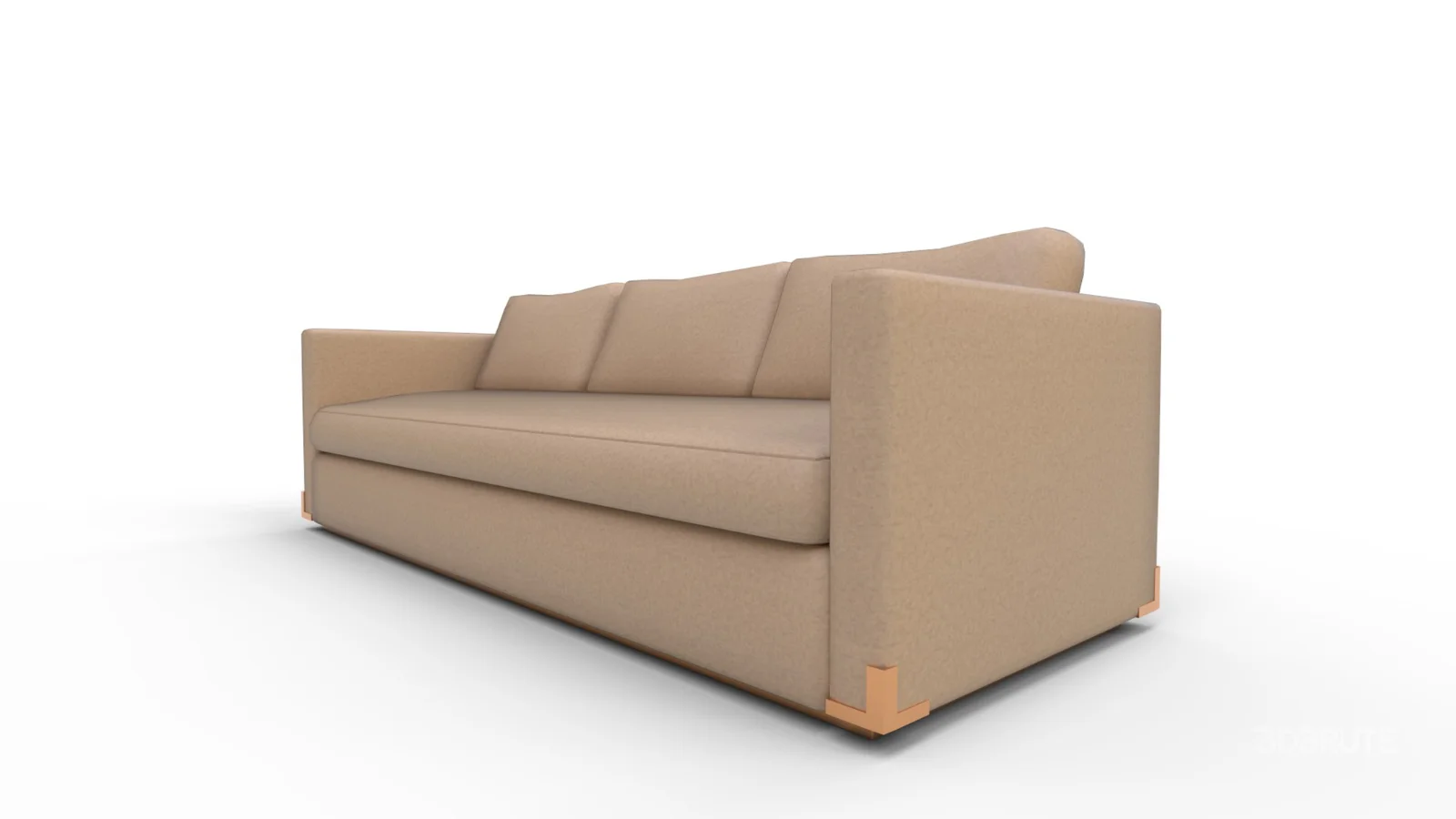 WALKER SOFA FAWN VELVET Image 7