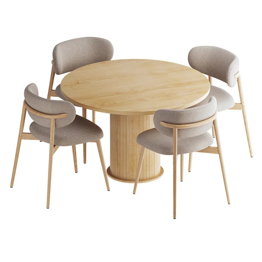 Ferrara Round Extendable Dining Chair and Table Image 5