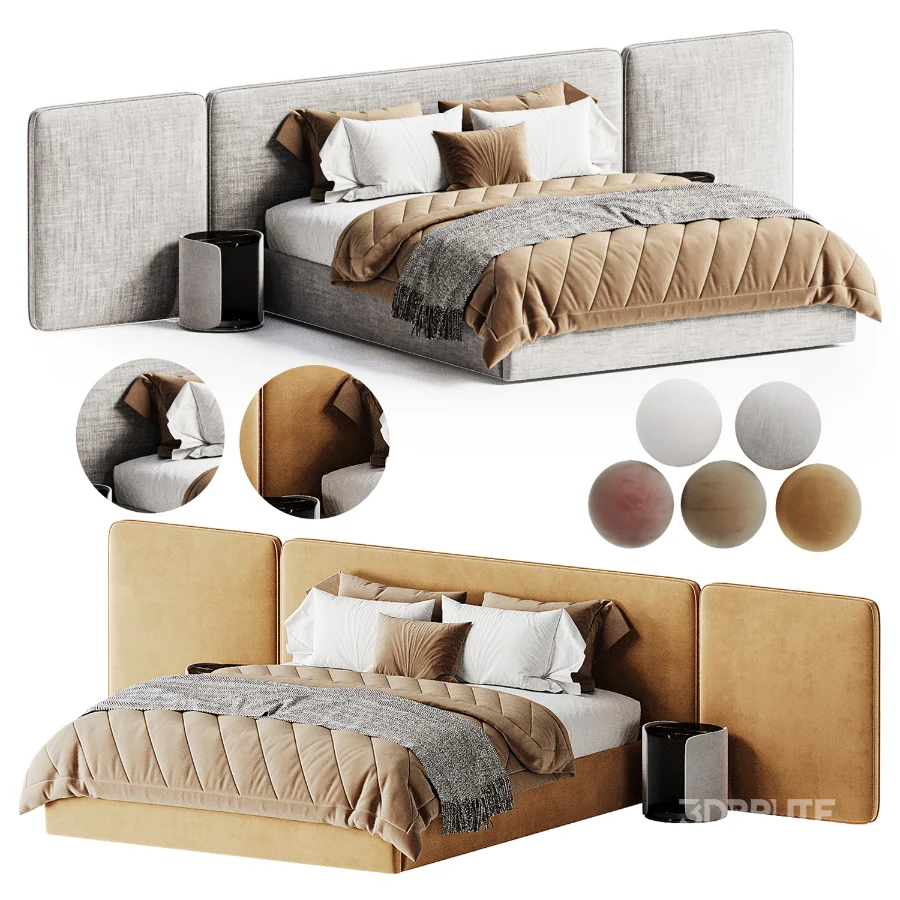 Japandi Modern Double Bed Image 4