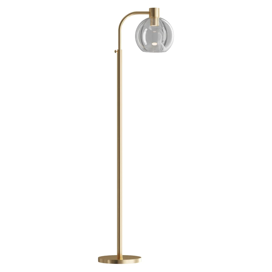 Adjustable Metal Pharmacy Floor Lamp Image 2