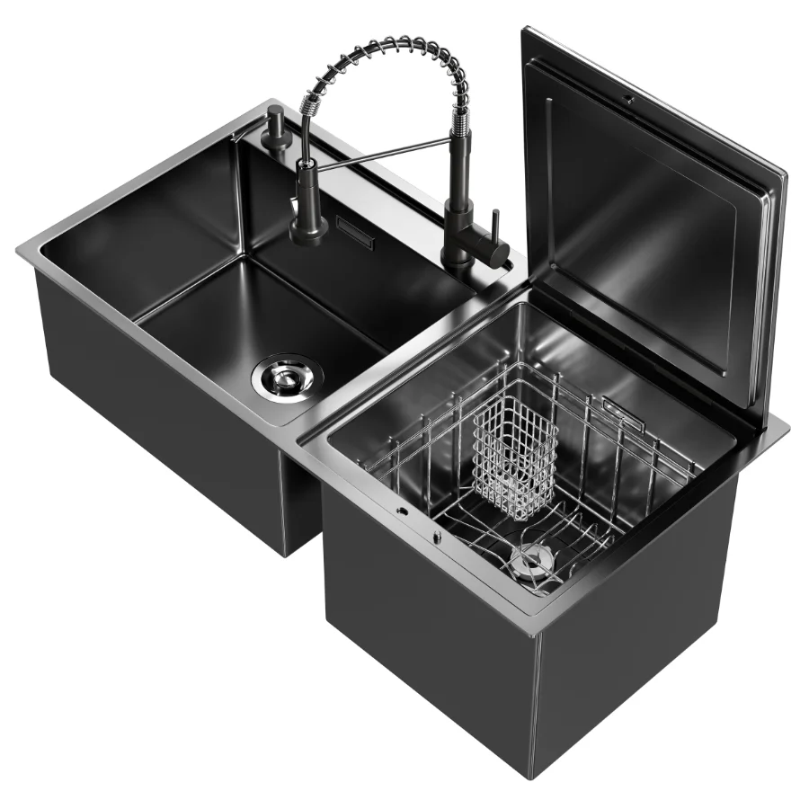Sink Equipped With Dishwasher Image 1
