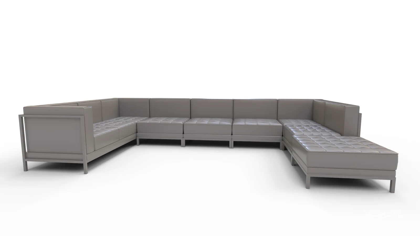 Bouffard Melrose Modular U Shape Sectional with Ottoman Image 5