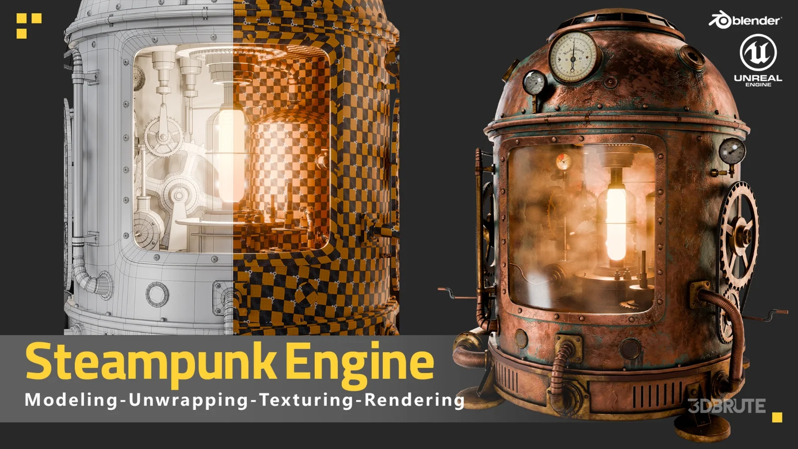 Steampunk Engine Game Ready Asset Image 6