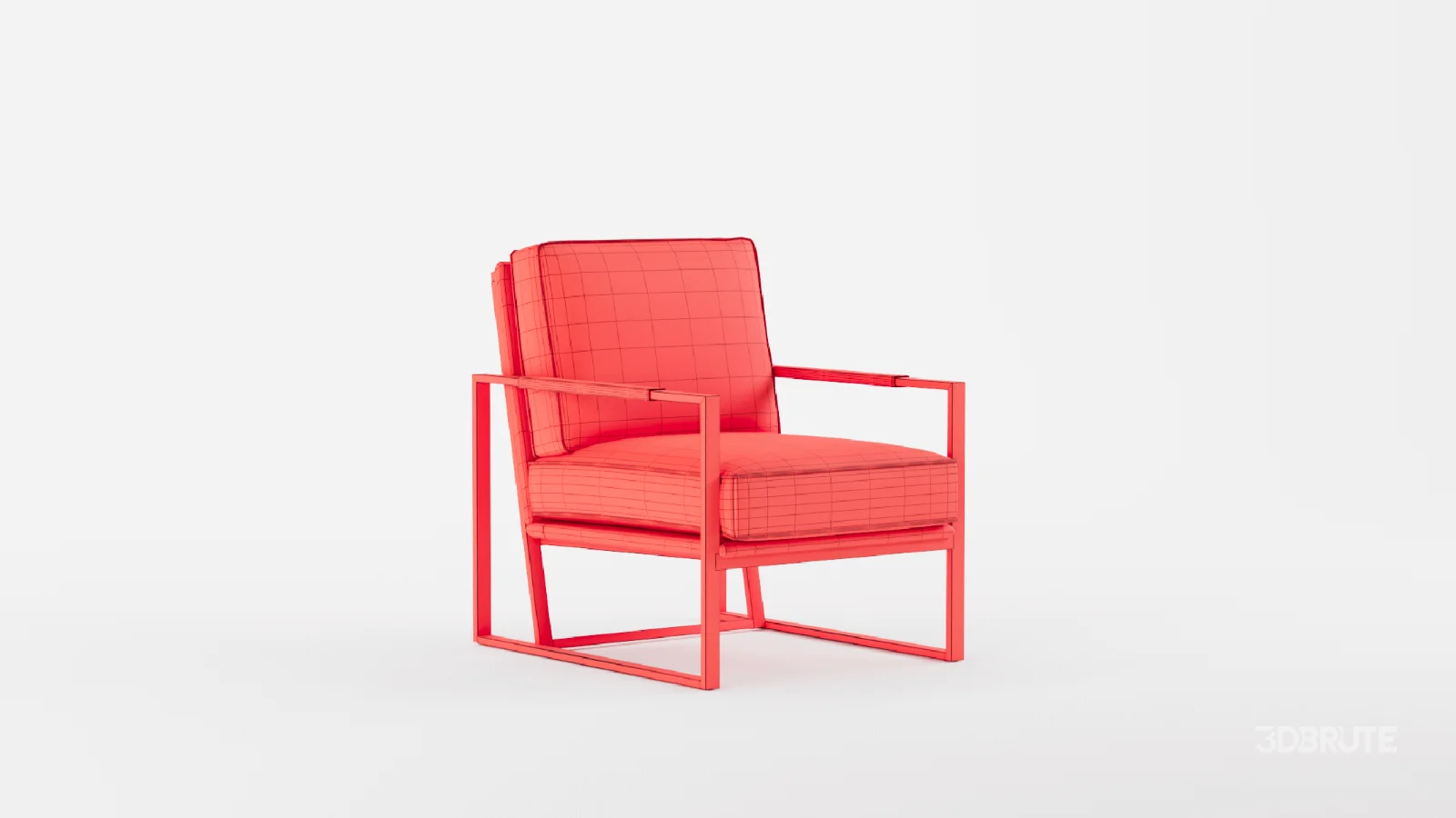 Gaines Top Grain Leather Armchair Image 10