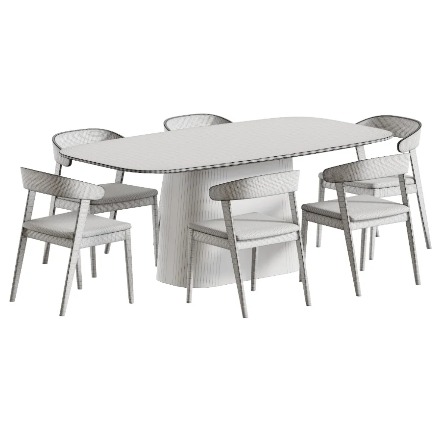 Wooden kitchen chair and Kitchen table Image 6
