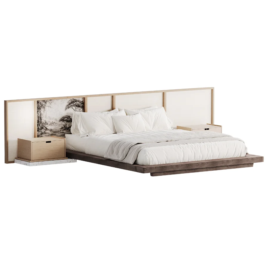 Japandi Double Bed 01 Image 2