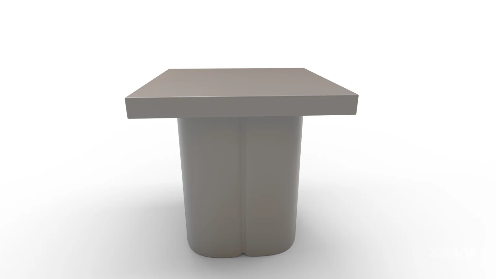 Kayla Black Concrete Side Table Image 4