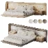 Japandi Modern Double Bed 02 - Thumbnail 1