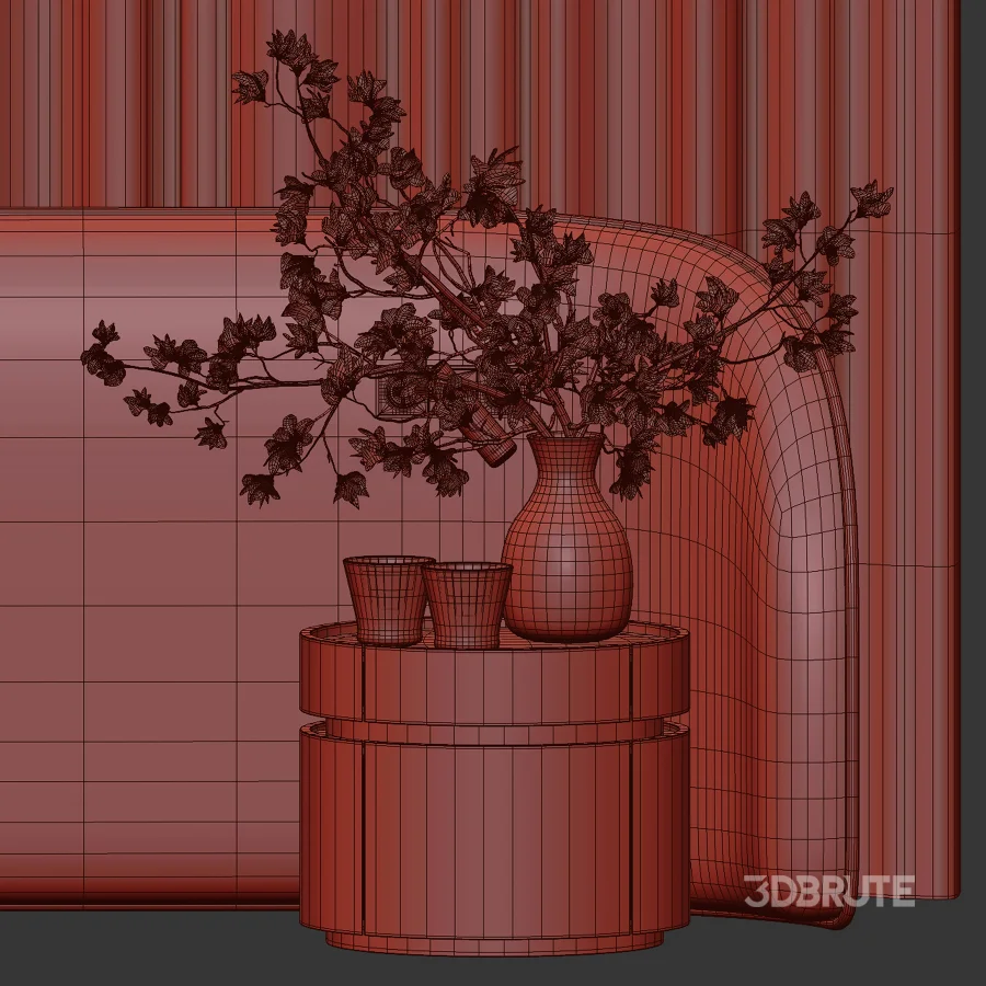 Organic Headboard Set07 Image 5