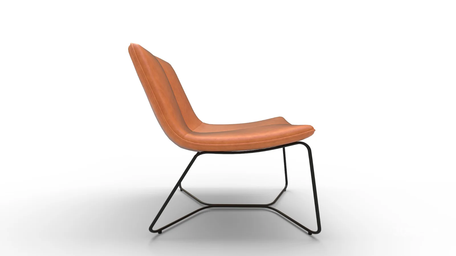 Tan Slope Lounge Chair Image 4