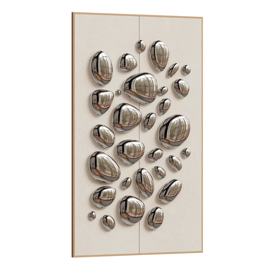 Chrome Bubble Wall Decor 26 Image 1