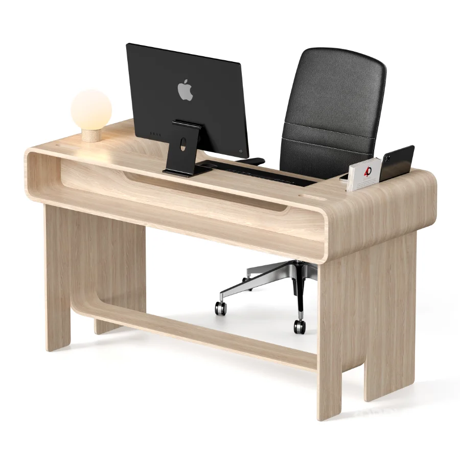 HOLLOW WOOD OFFICE DESK Image 4