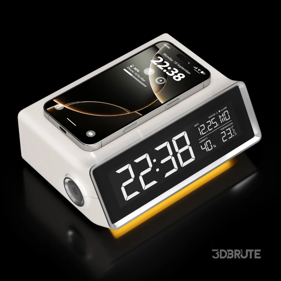 MOOAS Smart Wireless Charging Nightlight Clock Image 3