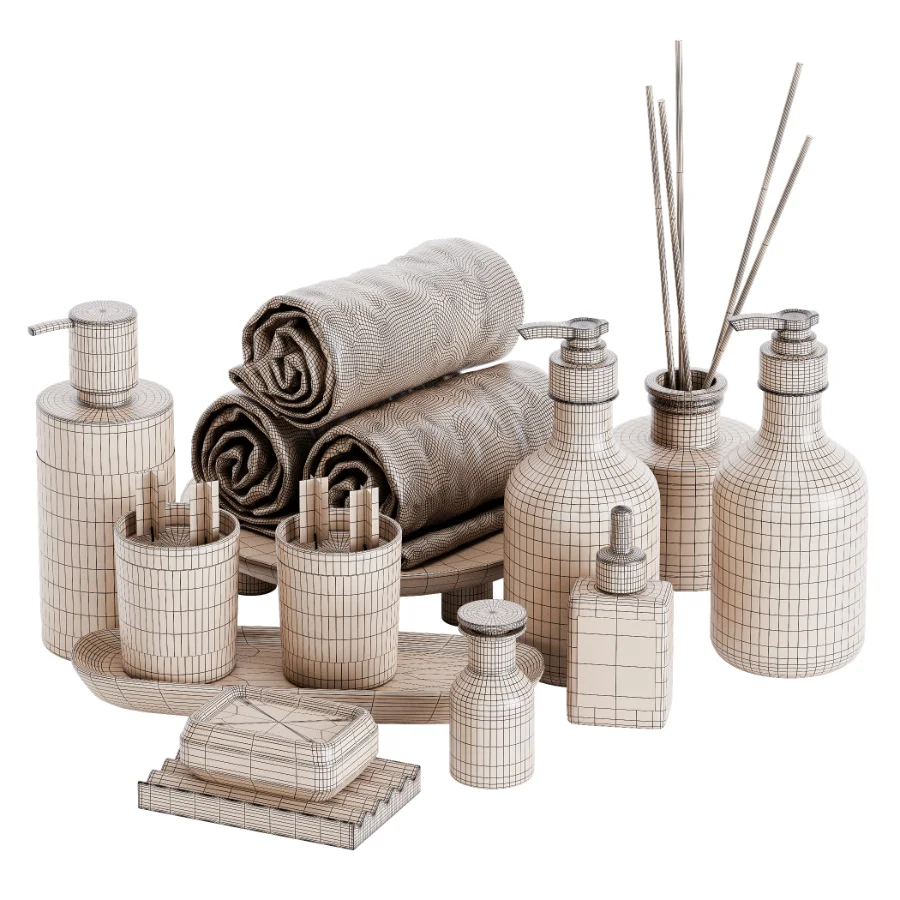 Decorative Bathroom Set 06 Image 4