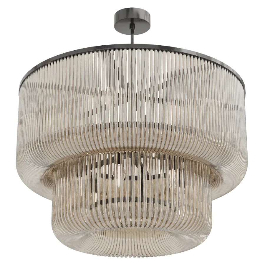Bovola Glass Rod Chandelier Image 5