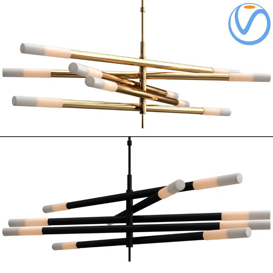Rousseau Articulating LED Chandelier Image 1