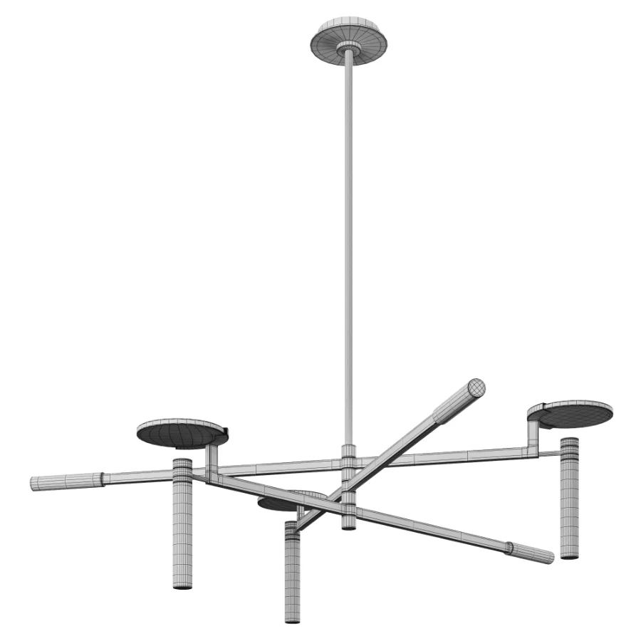 Melange Large Floating Disc Chandelier by Visual Comfort Image 5