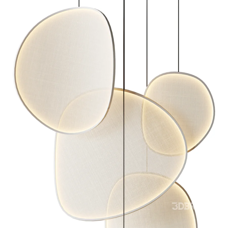 LED fabric pendant lamp Image 7