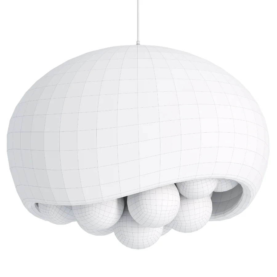Micro-Cement Nordic Cream Style Pendant Light Image 1
