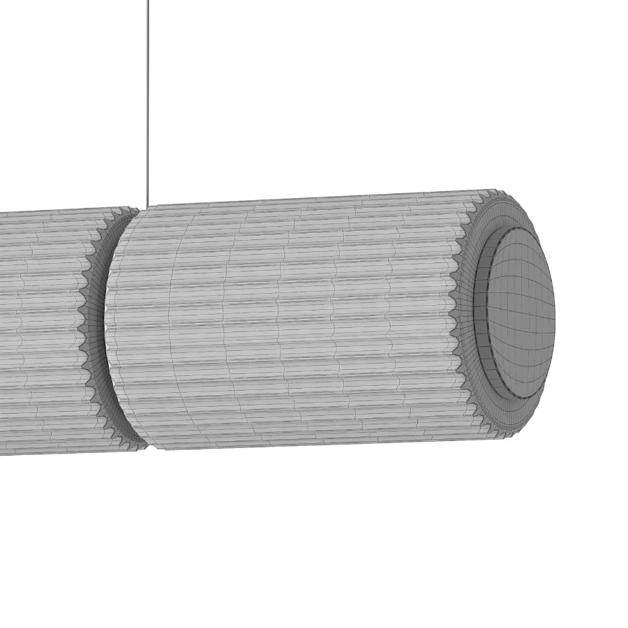 Column Ivory Horizontal Pendant Lamp Image 4