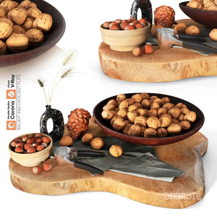 Walnut and Hazelnut Plate Image 1