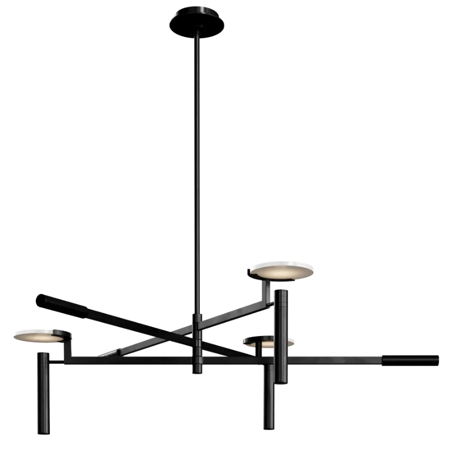 Melange Large Floating Disc Chandelier by Visual Comfort Image 2