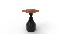 Solid Wood Pedestal End Table - Thumbnail 4