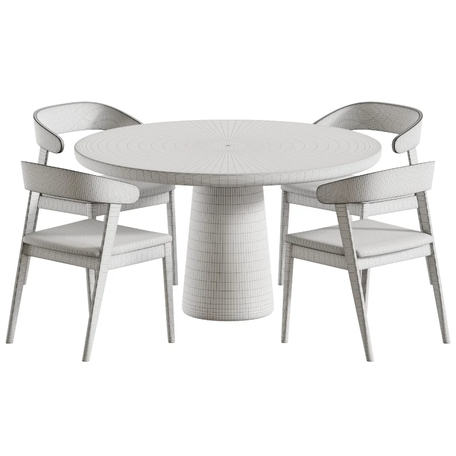 Wooden kitchen chair and Dining table Makoto Image 5