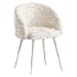 Boucle chair white prostohome - Thumbnail 1