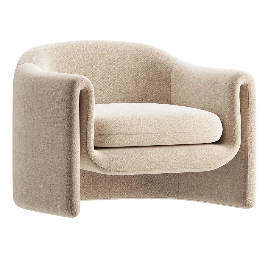 Willow Jacquard Sculptural Chair Image 1