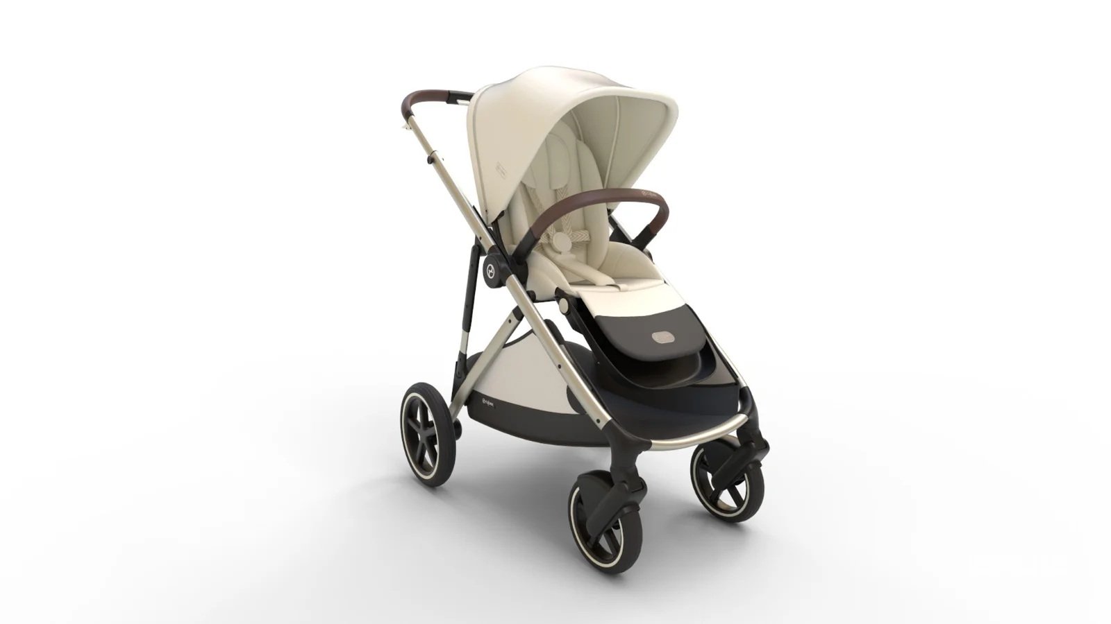 CYBEX Gazelle S Stroller Modular Double Stroller for Infant and Toddler Includes Detachable Shopping Basket Image 9