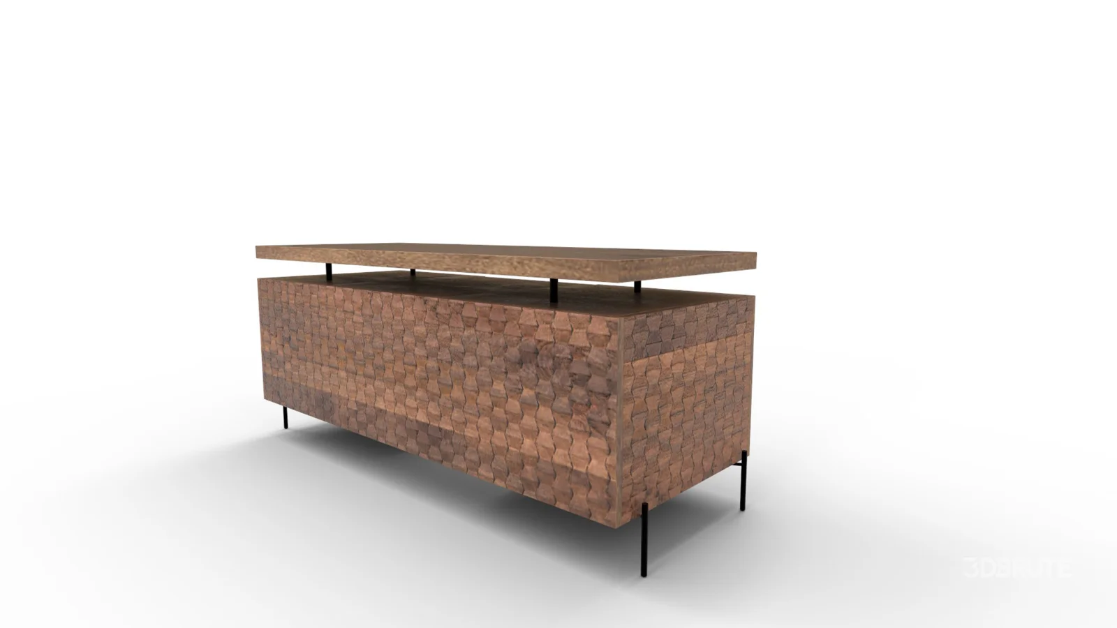 Raffael Carved Wood Executive Desk Image 6
