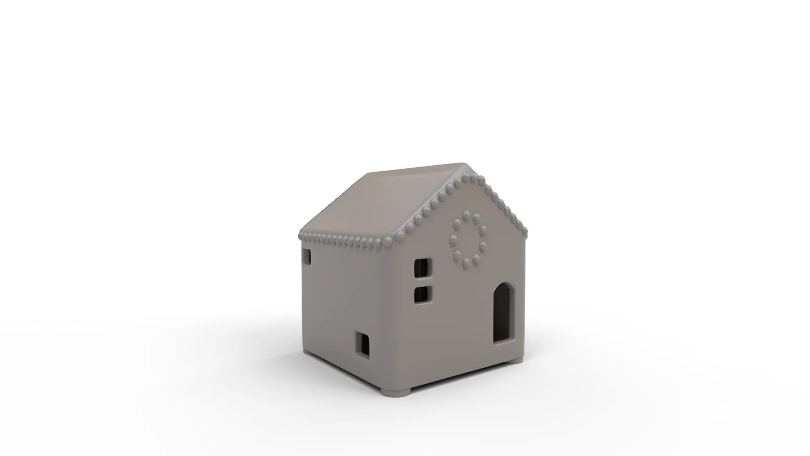 Handmade Ceramic Christmas Village House Mini Image 7