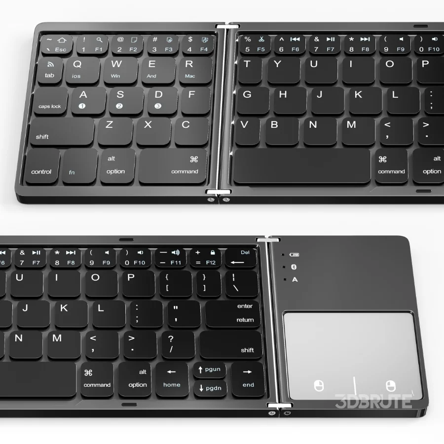 Portable Wireless Bluetooth Folding Keyboard Image 4
