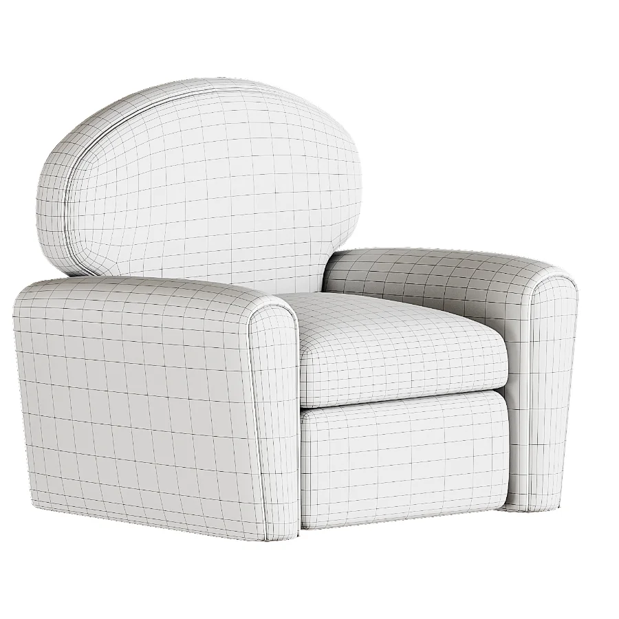 Roma Soft armchair By Saloni Image 4