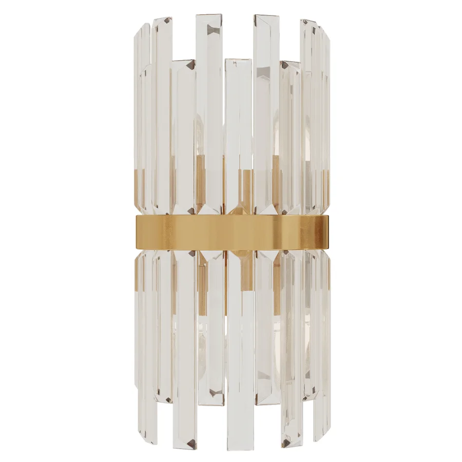 Gold Crystal Vanity Wall Light Image 2