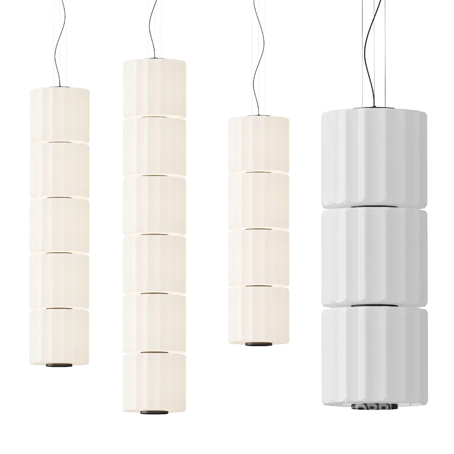 Column Ivory 300 Vertical Pendant Lamp Image 3